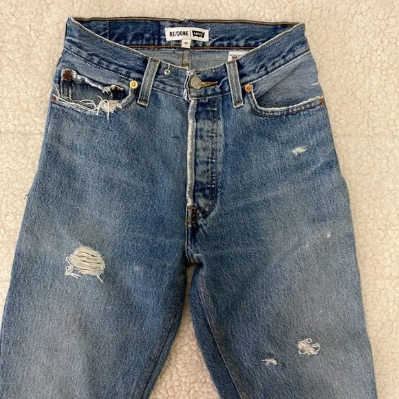 Re/Done Vintage Levis Jeans Size 23 - Picture 2 of 7